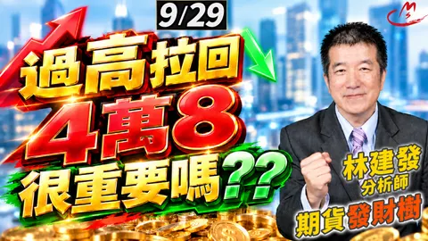 2026/9/29 過高拉回! 4萬8很重要嗎?【期貨發財樹】林建發 分析師