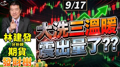 2026/9/17 大洗三溫暖 震出量了 ?? 【期貨發財樹】林建發 分析師